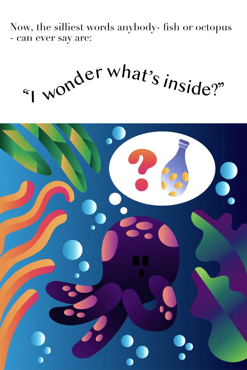 Truyện thai giáo tiếng Anh (Thai giáo ngoại ngữ): Octopus in a Bottle