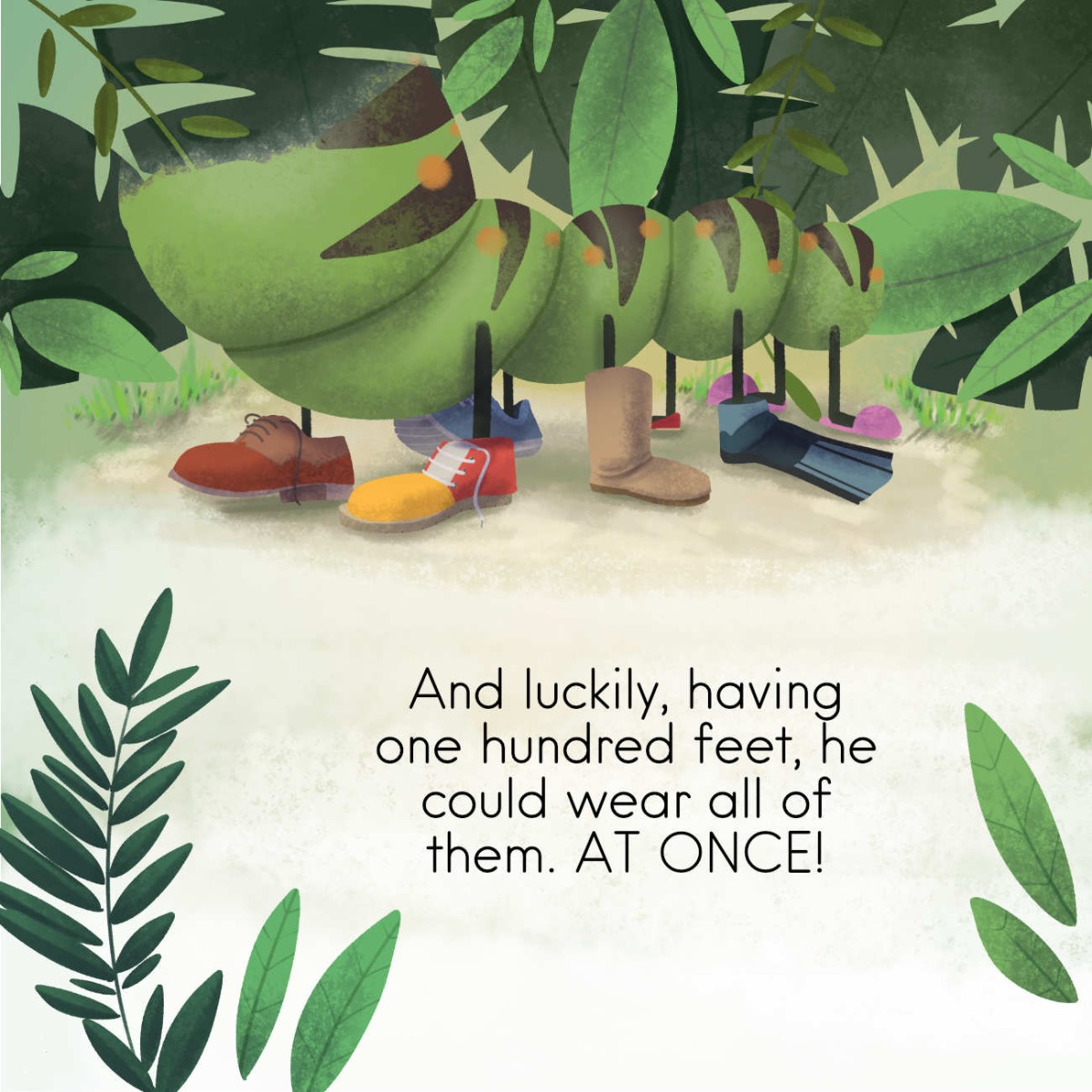 Truyện thai giáo tiếng Anh (Thai giáo ngoại ngữ): The Caterpillar Who LOVED Shoes!