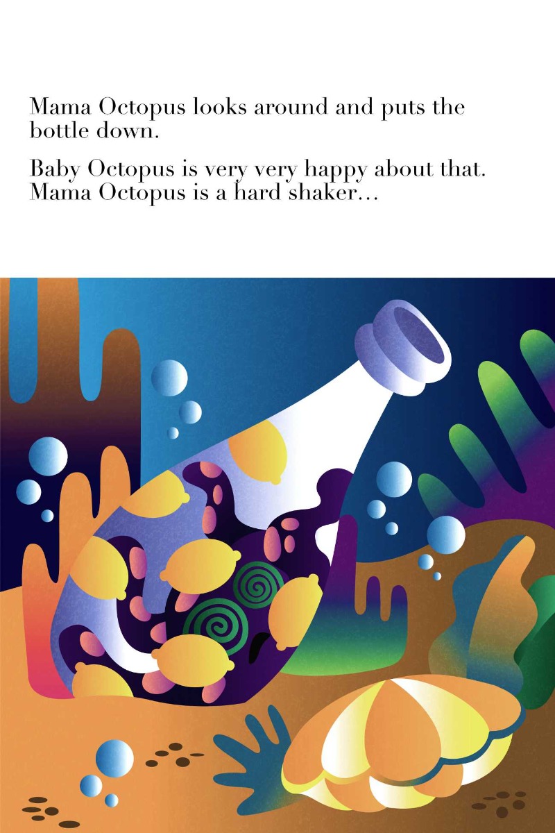 Truyện thai giáo tiếng Anh (Thai giáo ngoại ngữ): Octopus in a Bottle