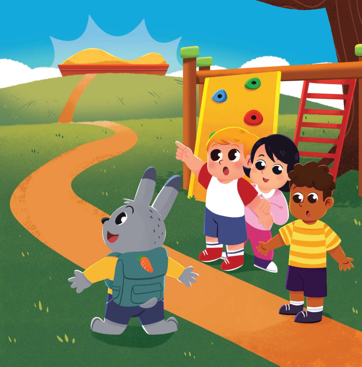 Truyện thai giáo tiếng Anh (Thai giáo ngoại ngữ): The Easter Bunny School