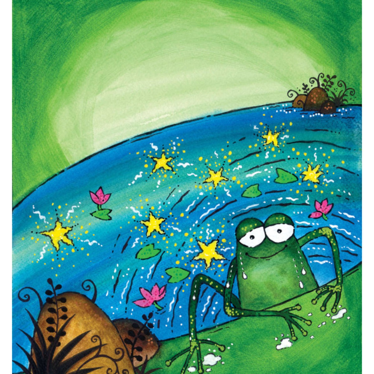 Truyện thai giáo tiếng Anh (Thai giáo ngoại ngữ): Frog’s Starry Wish