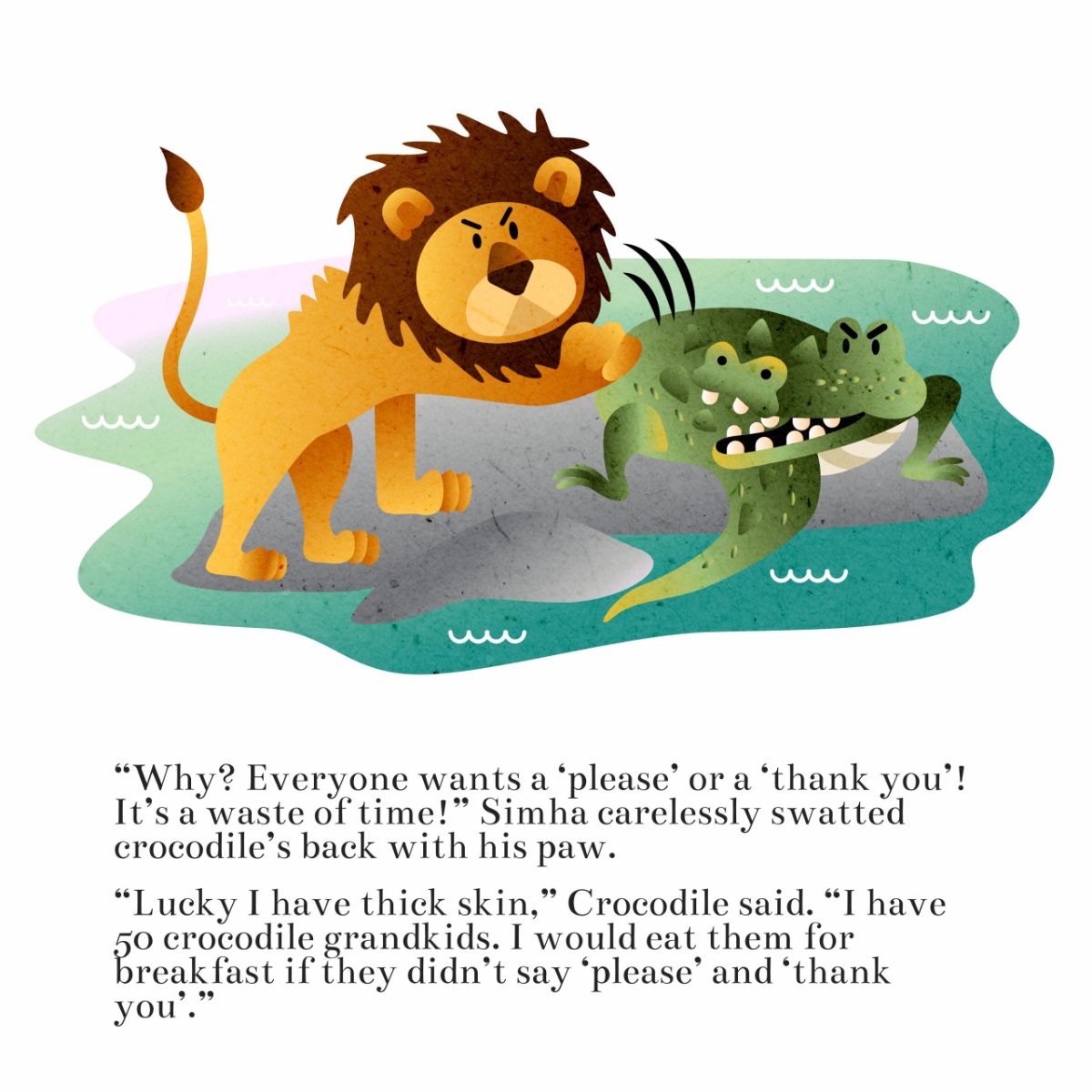 Truyện thai giáo tiếng Anh (Thai giáo ngoại ngữ): ‘Please’ and ‘Thank You’ Simha!