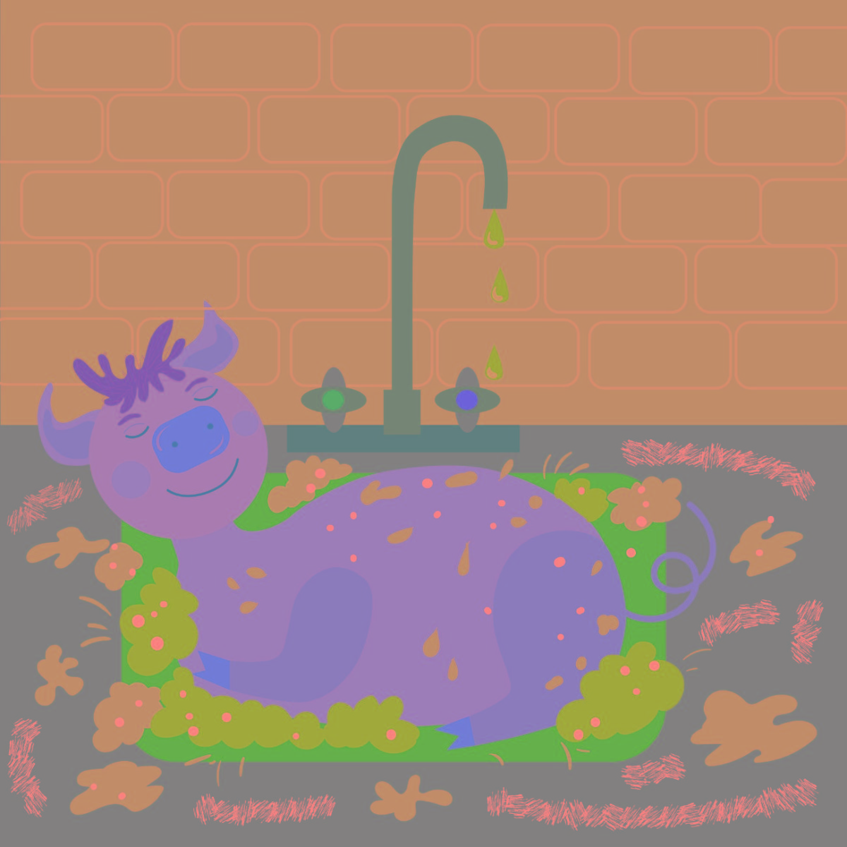 Truyện thai giáo tiếng Anh (Thai giáo ngoại ngữ): The Big Pink Pig