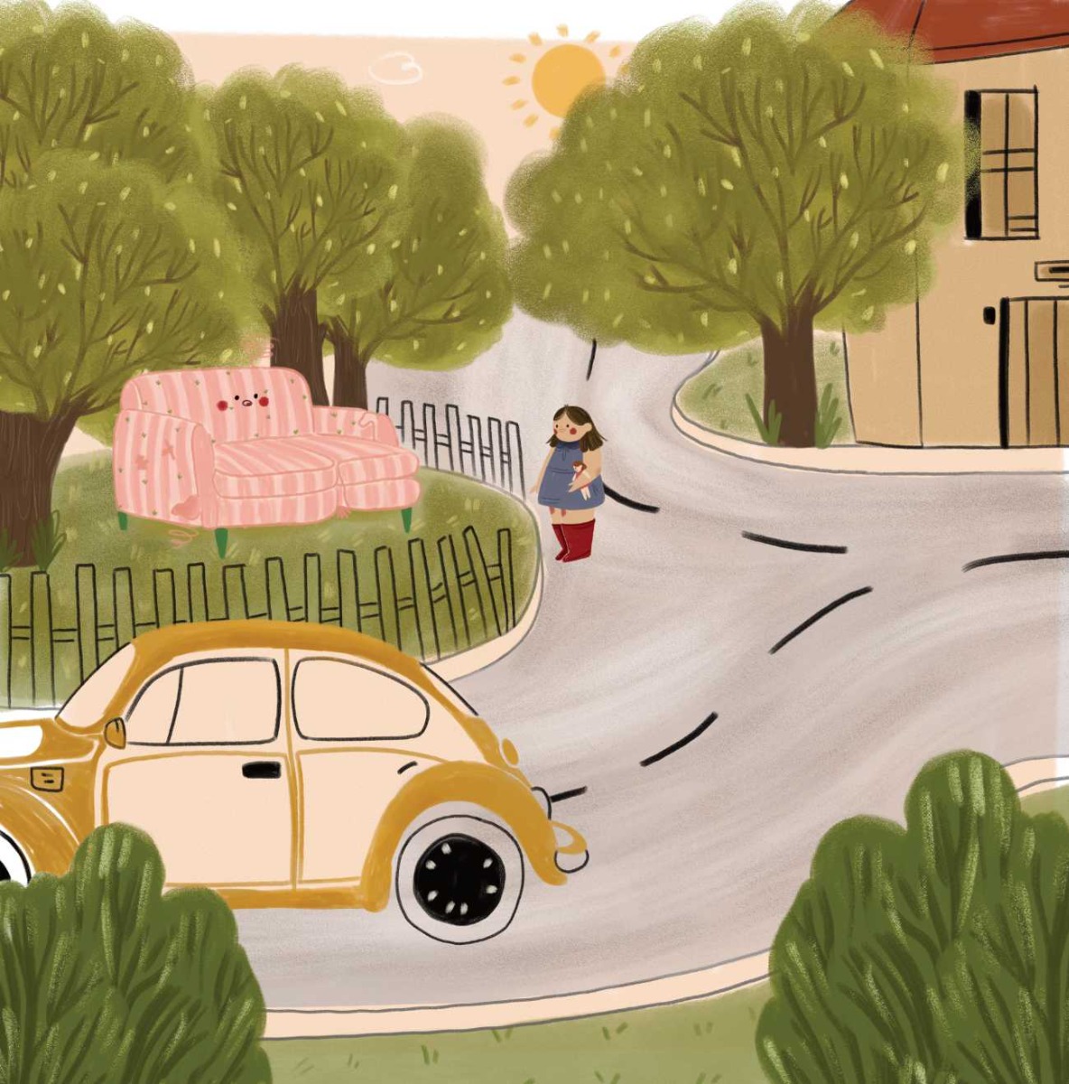 Truyện thai giáo tiếng Anh (Thai giáo ngoại ngữ): The Neighbourhood Sofa