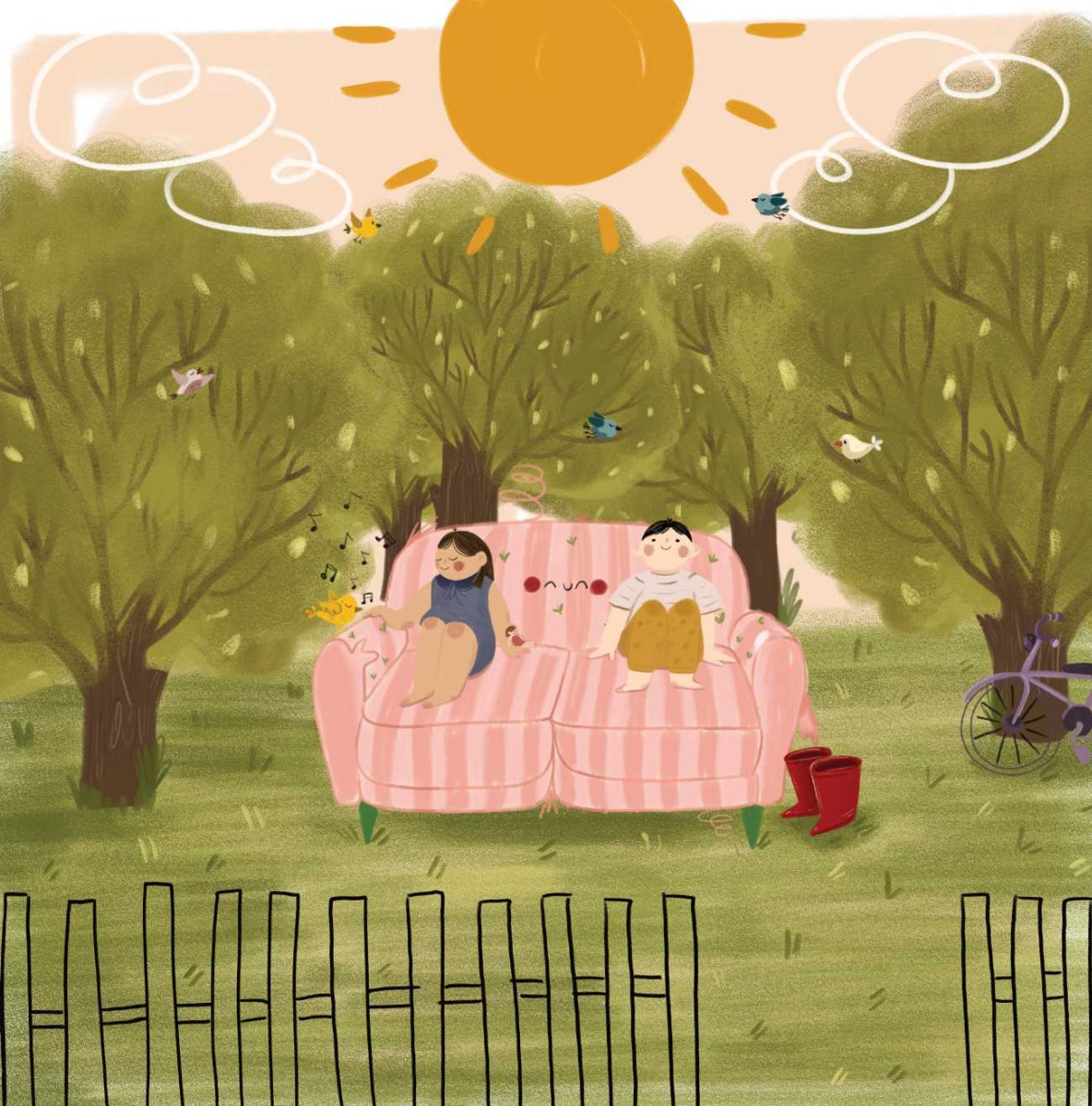 Truyện thai giáo tiếng Anh (Thai giáo ngoại ngữ): The Neighbourhood Sofa