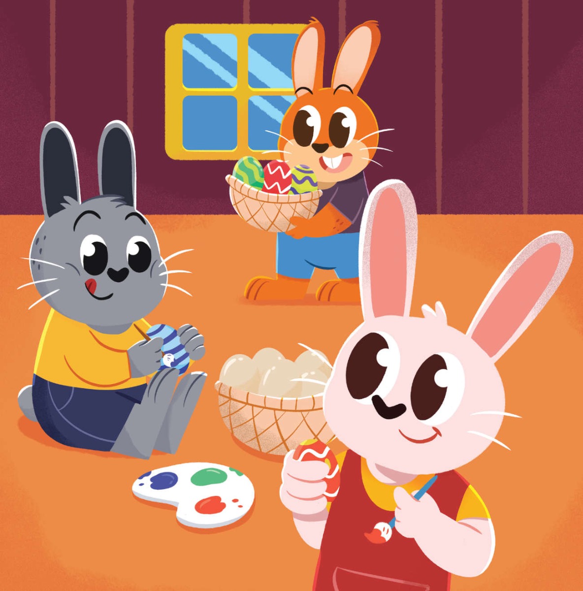 Truyện thai giáo tiếng Anh (Thai giáo ngoại ngữ): The Easter Bunny School