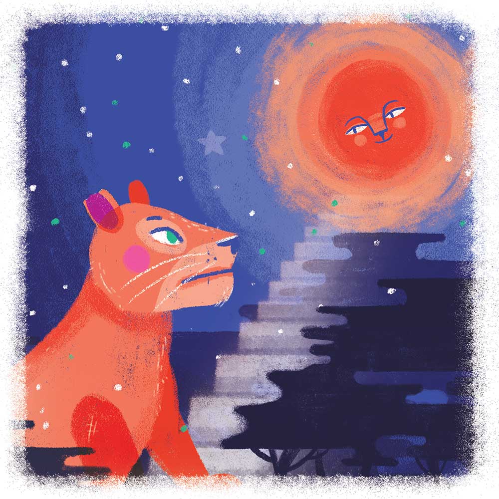 Truyện thai giáo tiếng Anh (Thai giáo ngoại ngữ): The Very Tired Lioness