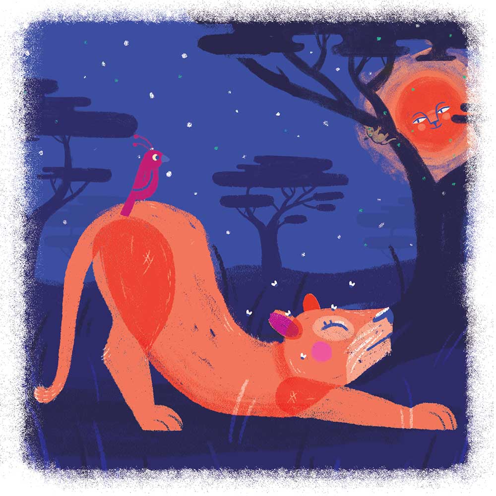 Truyện thai giáo tiếng Anh (Thai giáo ngoại ngữ): The Very Tired Lioness