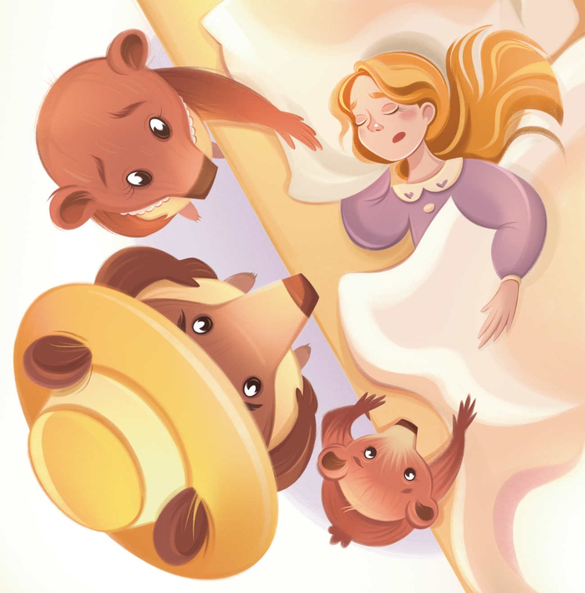 Truyện thai giáo tiếng Anh (Thai giáo ngoại ngữ): Goldilocks and the FOUR Bears!