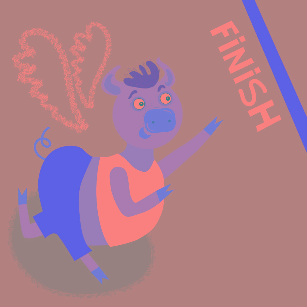 Truyện thai giáo tiếng Anh (Thai giáo ngoại ngữ): The Big Pink Pig