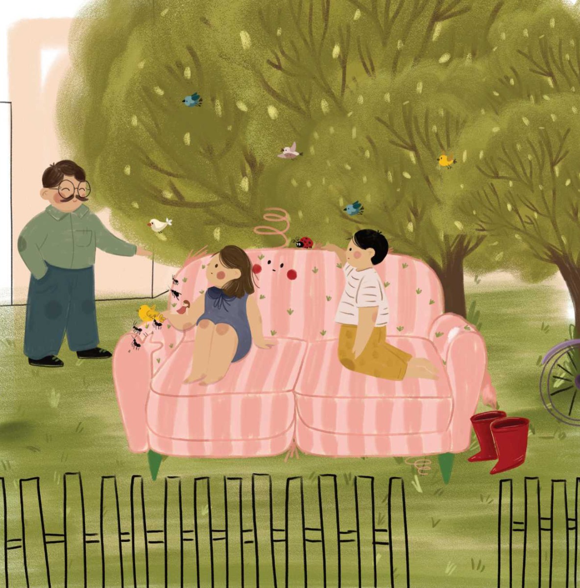 Truyện thai giáo tiếng Anh (Thai giáo ngoại ngữ): The Neighbourhood Sofa