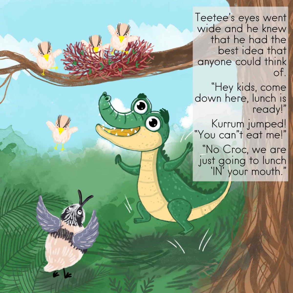 Truyện thai giáo tiếng Anh (Thai giáo ngoại ngữ): Smile, Crocodile!