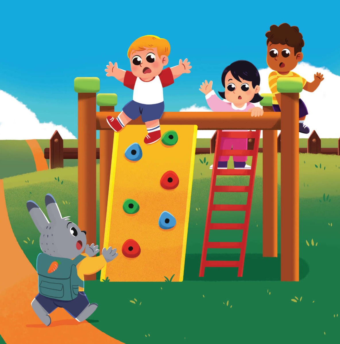 Truyện thai giáo tiếng Anh (Thai giáo ngoại ngữ): The Easter Bunny School