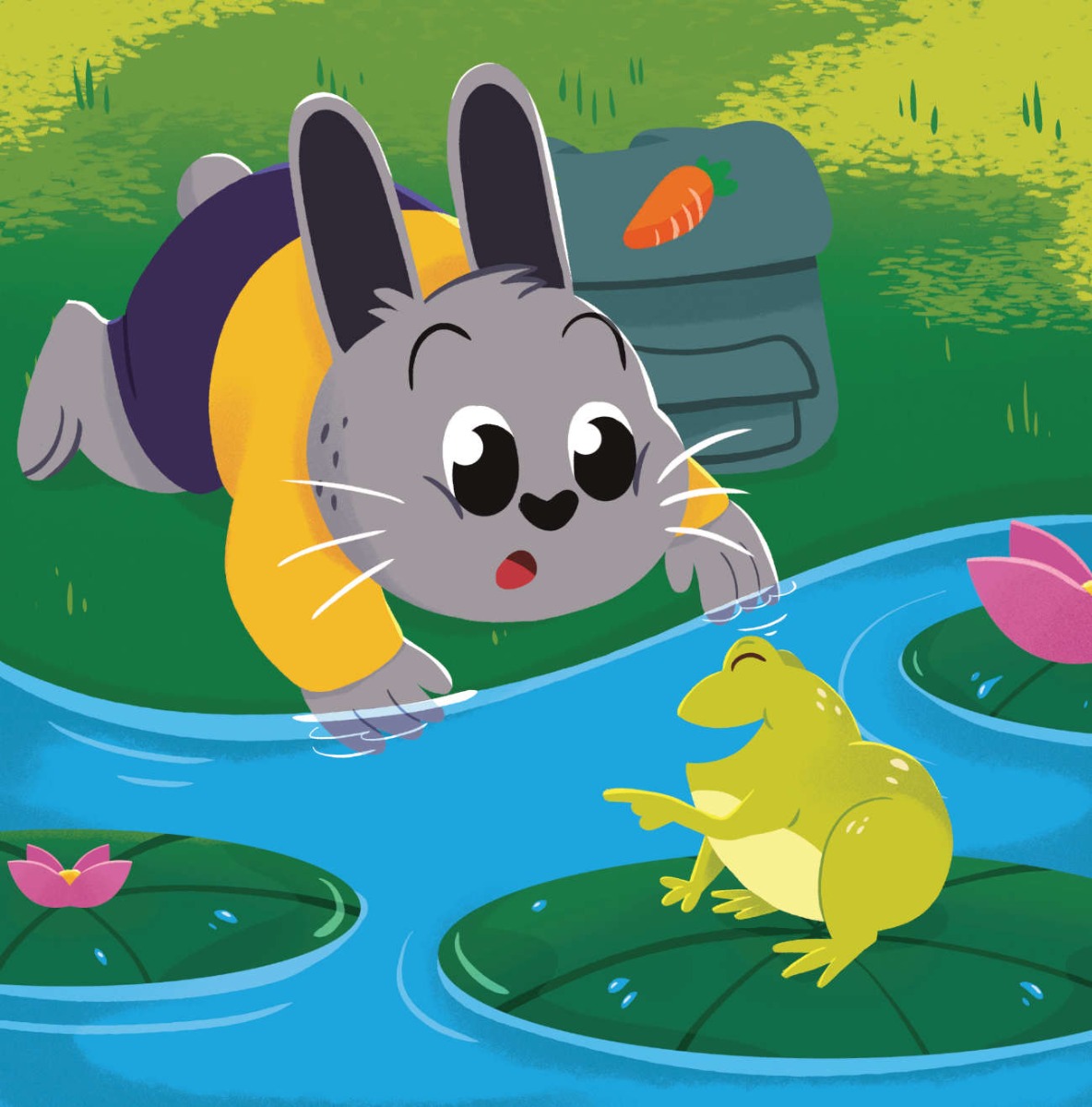 Truyện thai giáo tiếng Anh (Thai giáo ngoại ngữ): The Easter Bunny School