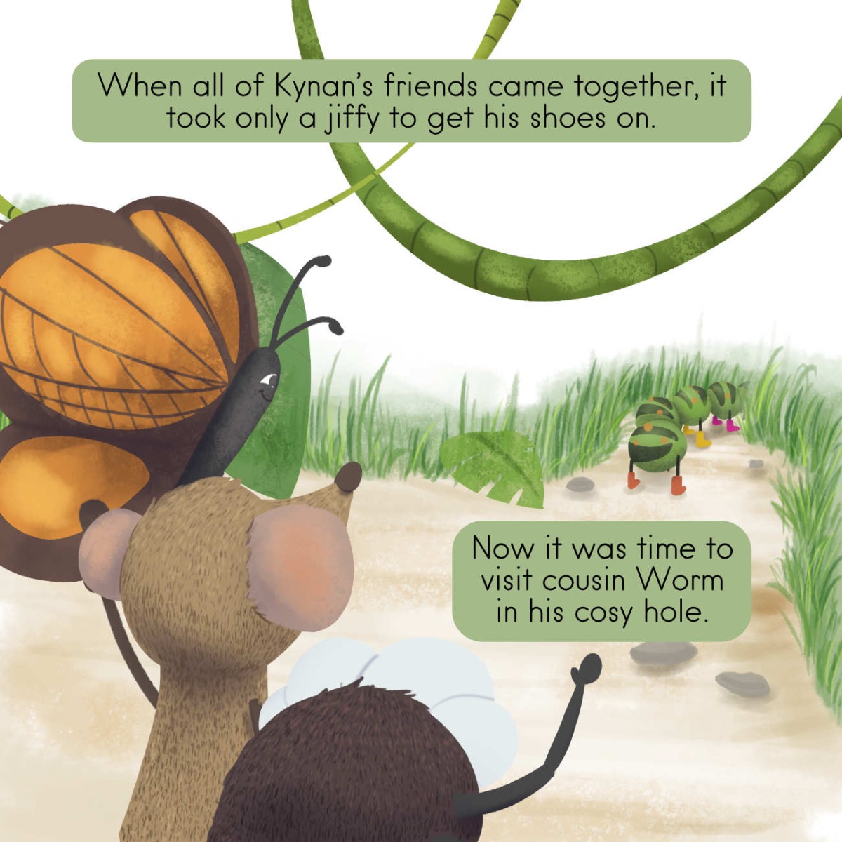 Truyện thai giáo tiếng Anh (Thai giáo ngoại ngữ): The Caterpillar Who LOVED Shoes!