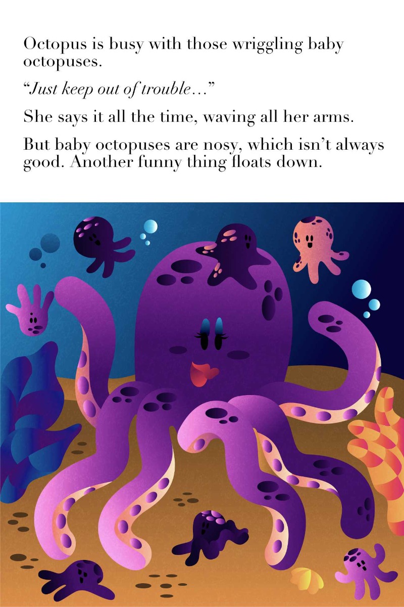 Truyện thai giáo tiếng Anh (Thai giáo ngoại ngữ): Octopus in a Bottle