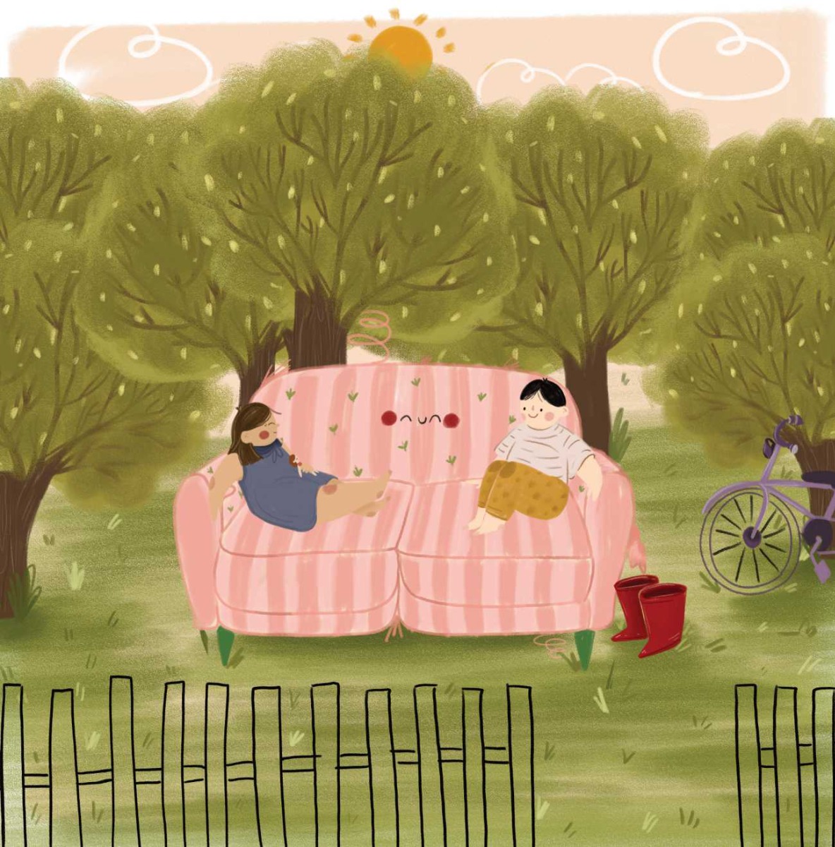 Truyện thai giáo tiếng Anh (Thai giáo ngoại ngữ): The Neighbourhood Sofa