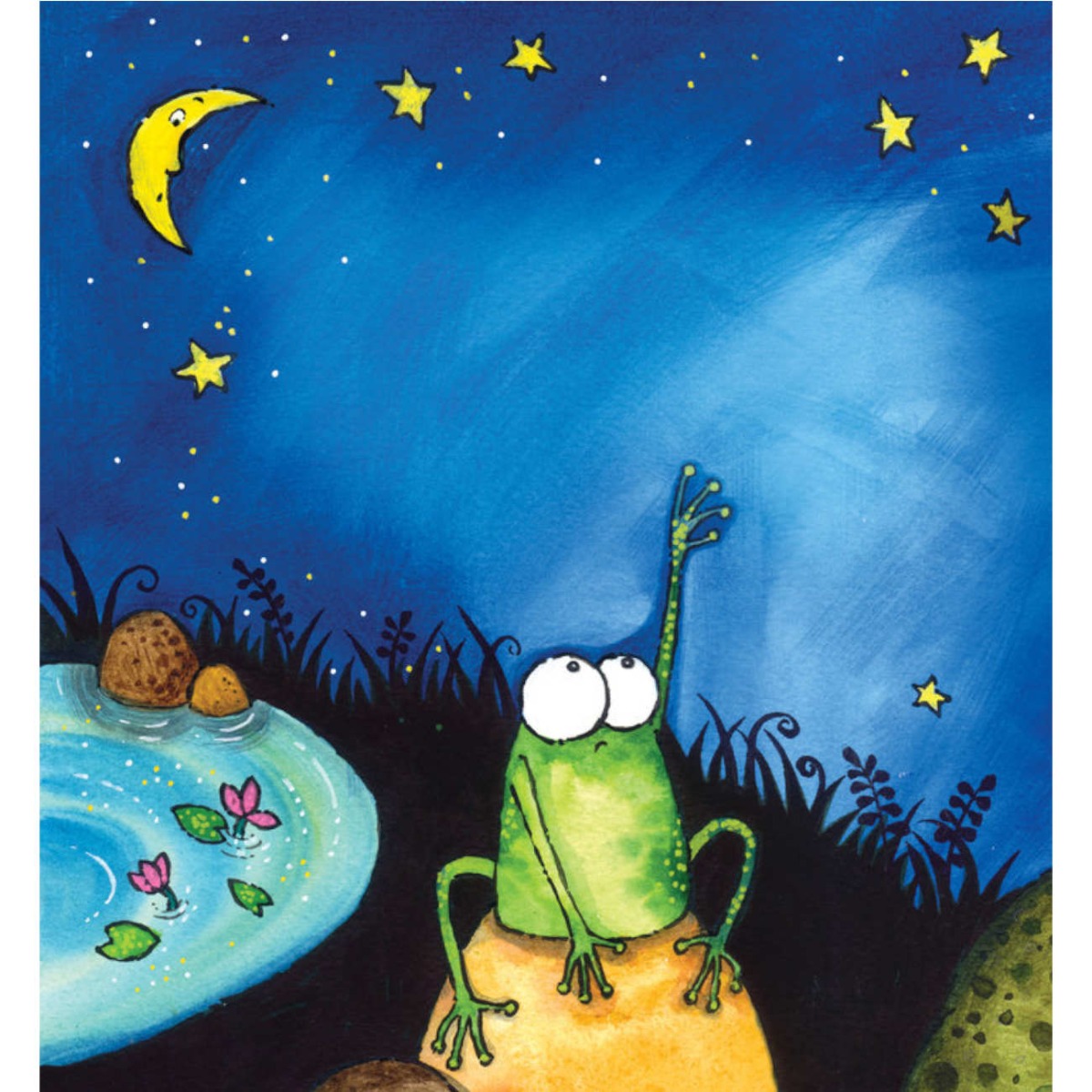 Truyện thai giáo tiếng Anh (Thai giáo ngoại ngữ): Frog’s Starry Wish