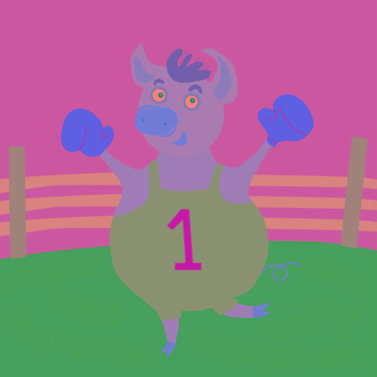 Truyện thai giáo tiếng Anh (Thai giáo ngoại ngữ): The Big Pink Pig