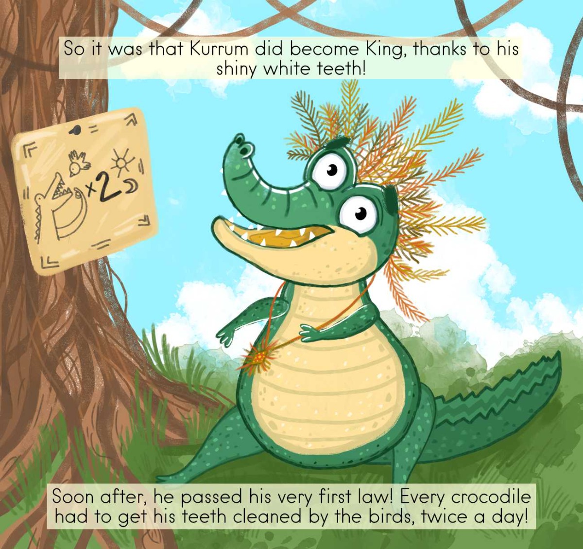 Truyện thai giáo tiếng Anh (Thai giáo ngoại ngữ): Smile, Crocodile!