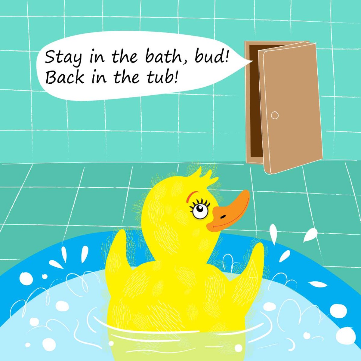 Truyện thai giáo tiếng Anh (Thai giáo ngoại ngữ): Fluffy Duck In The Tub