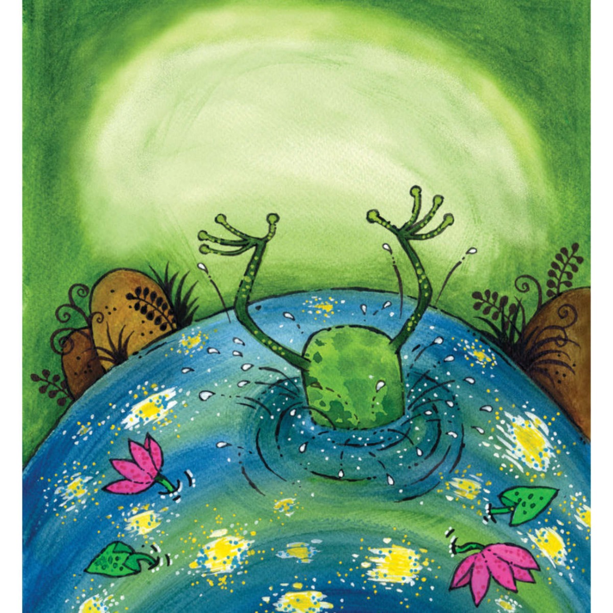 Truyện thai giáo tiếng Anh (Thai giáo ngoại ngữ): Frog’s Starry Wish
