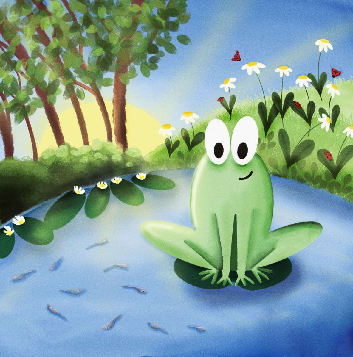 Truyện thai giáo tiếng Anh (Thai giáo ngoại ngữ): Where’s My Lily Pad?