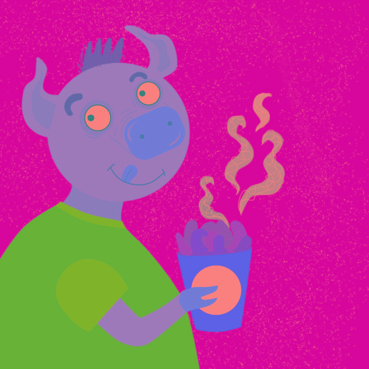 Truyện thai giáo tiếng Anh (Thai giáo ngoại ngữ): The Big Pink Pig