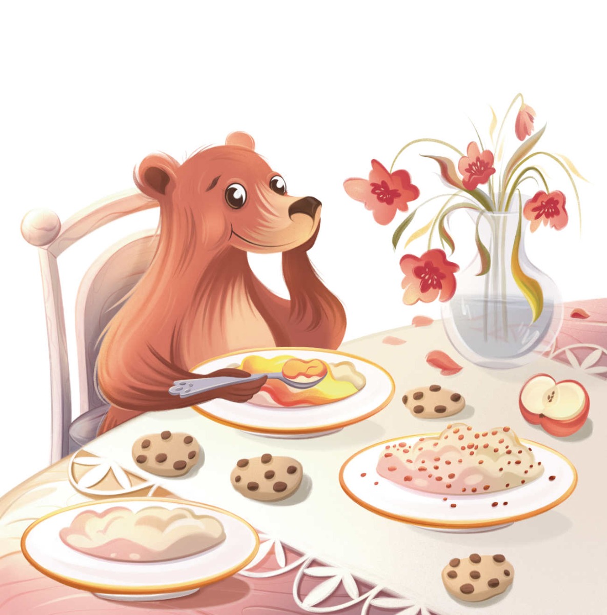 Truyện thai giáo tiếng Anh (Thai giáo ngoại ngữ): Goldilocks and the FOUR Bears!