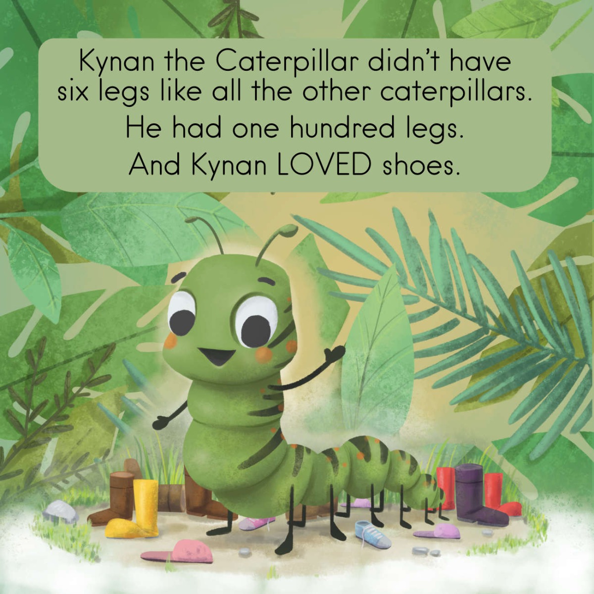 Truyện thai giáo tiếng Anh (Thai giáo ngoại ngữ): The Caterpillar Who LOVED Shoes!