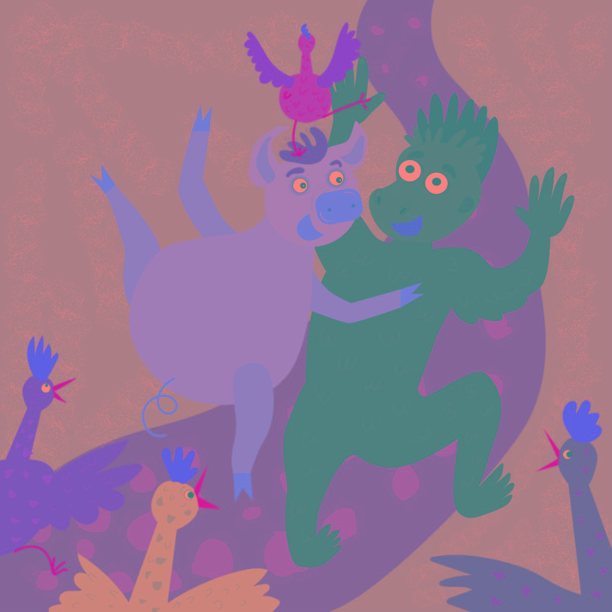 Truyện thai giáo tiếng Anh (Thai giáo ngoại ngữ): The Big Pink Pig