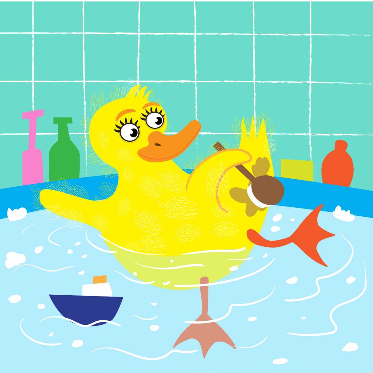 Truyện thai giáo tiếng Anh (Thai giáo ngoại ngữ): Fluffy Duck In The Tub