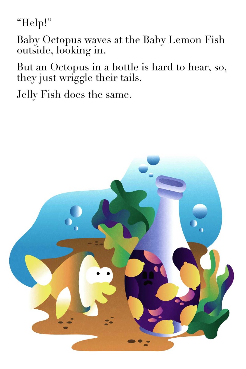 Truyện thai giáo tiếng Anh (Thai giáo ngoại ngữ): Octopus in a Bottle