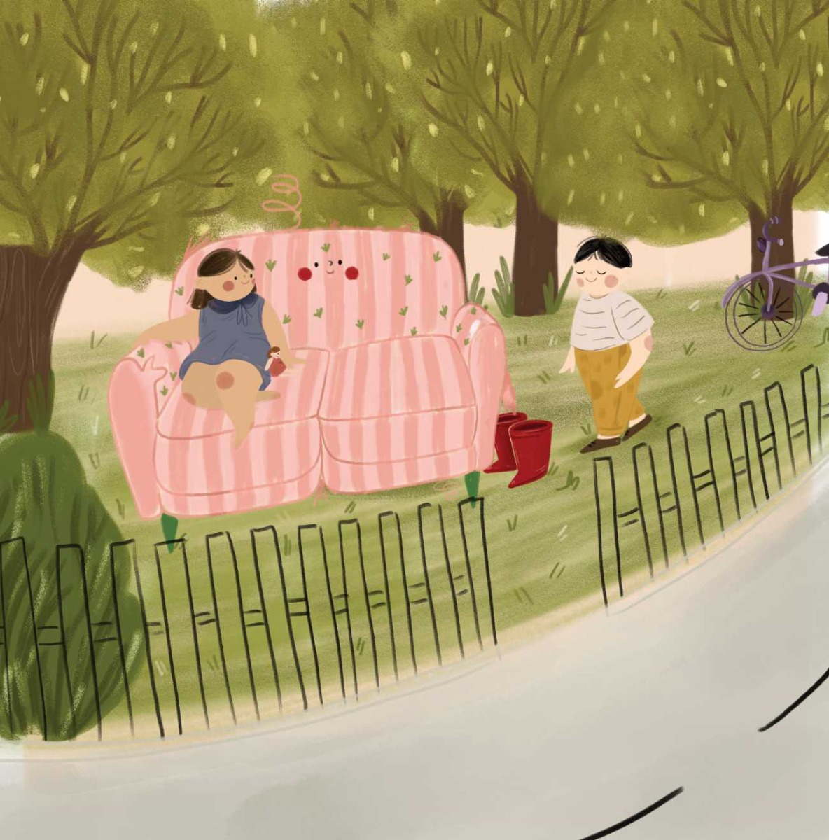 Truyện thai giáo tiếng Anh (Thai giáo ngoại ngữ): The Neighbourhood Sofa