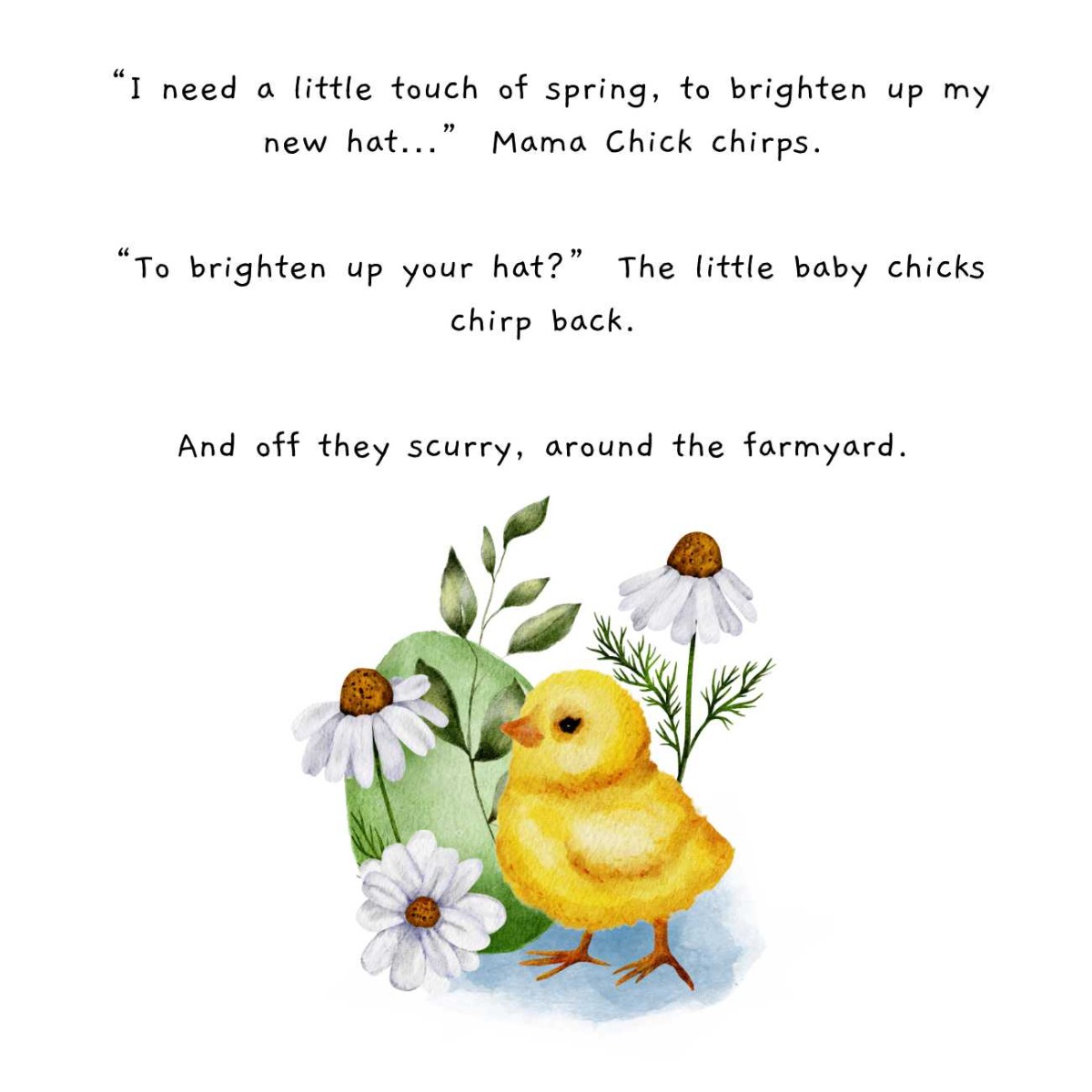Truyện thai giáo tiếng Anh (Thai giáo ngoại ngữ): Mama Chick’s New Easter Hat