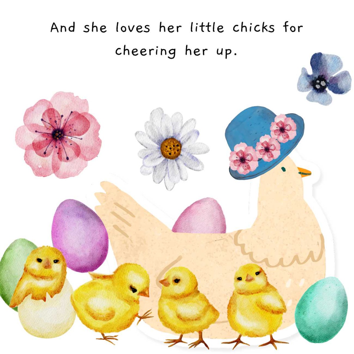 Truyện thai giáo tiếng Anh (Thai giáo ngoại ngữ): Mama Chick’s New Easter Hat