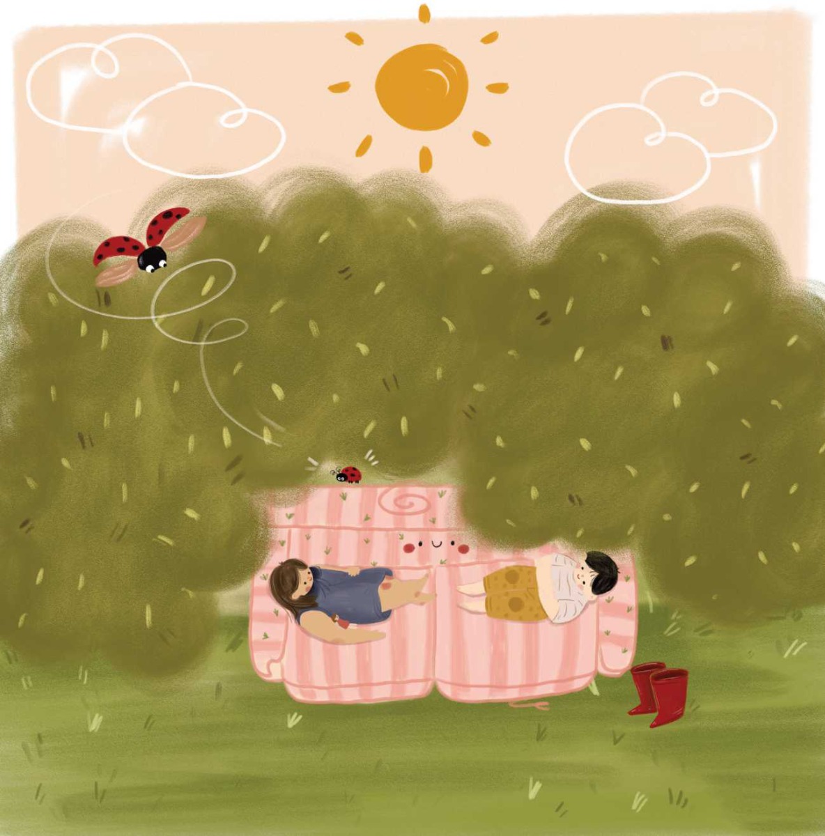 Truyện thai giáo tiếng Anh (Thai giáo ngoại ngữ): The Neighbourhood Sofa