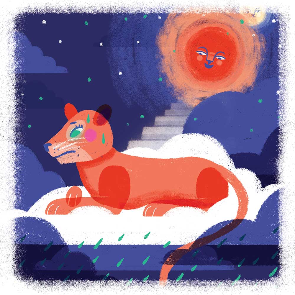 Truyện thai giáo tiếng Anh (Thai giáo ngoại ngữ): The Very Tired Lioness