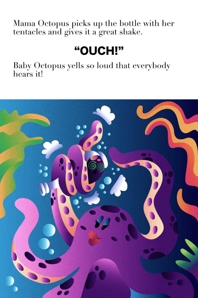 Truyện thai giáo tiếng Anh (Thai giáo ngoại ngữ): Octopus in a Bottle