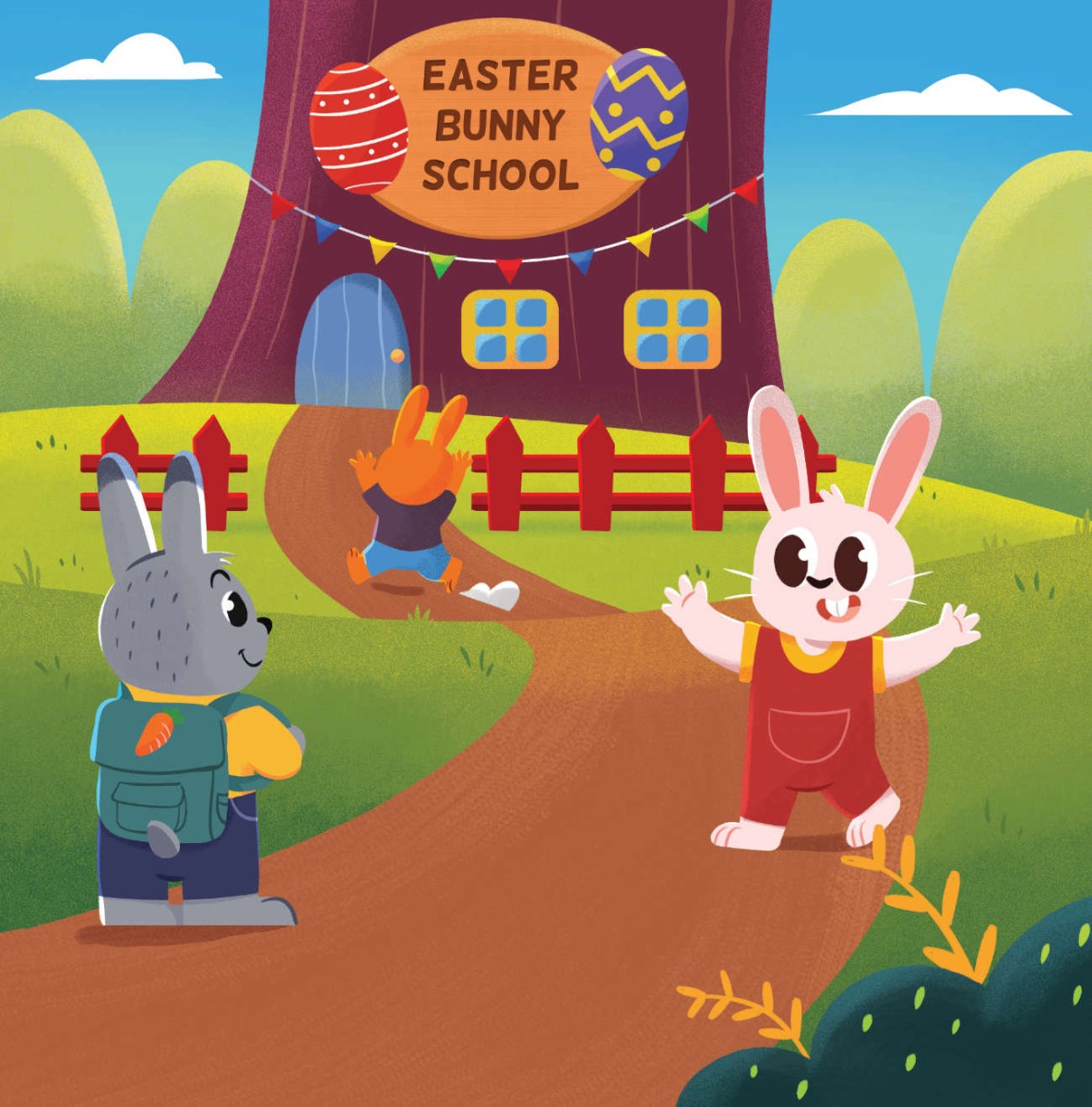 Truyện thai giáo tiếng Anh (Thai giáo ngoại ngữ): The Easter Bunny School