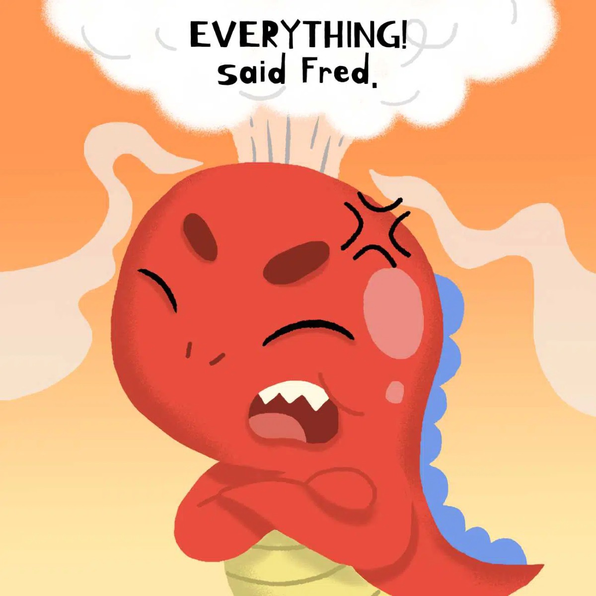 Truyện thai giáo tiếng Anh (Thai giáo ngoại ngữ): Angry Little Dinosaur