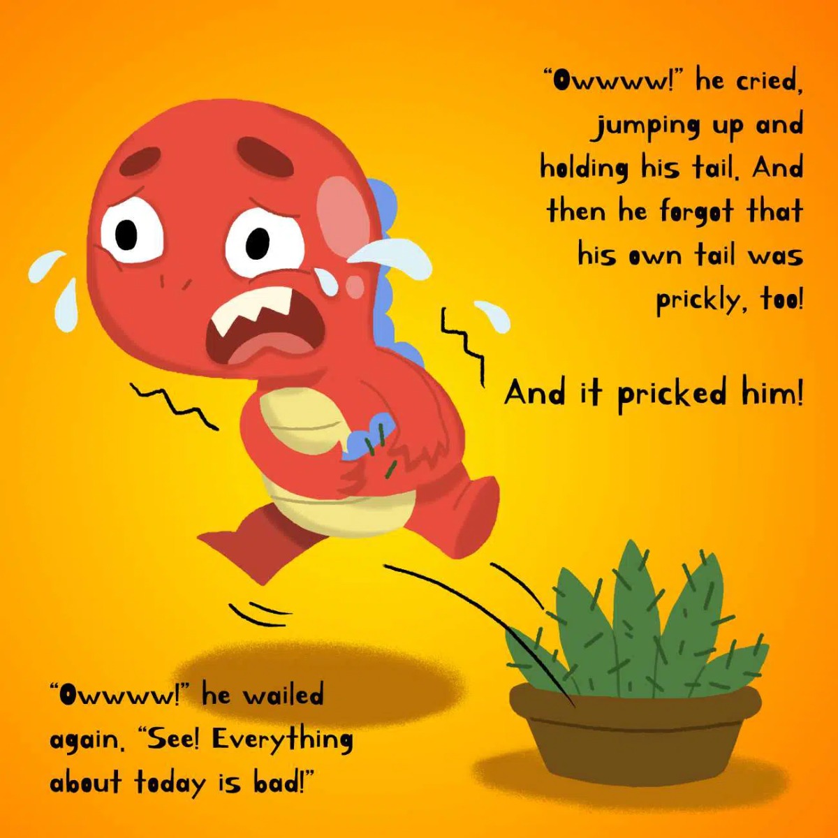 Truyện thai giáo tiếng Anh (Thai giáo ngoại ngữ): Angry Little Dinosaur