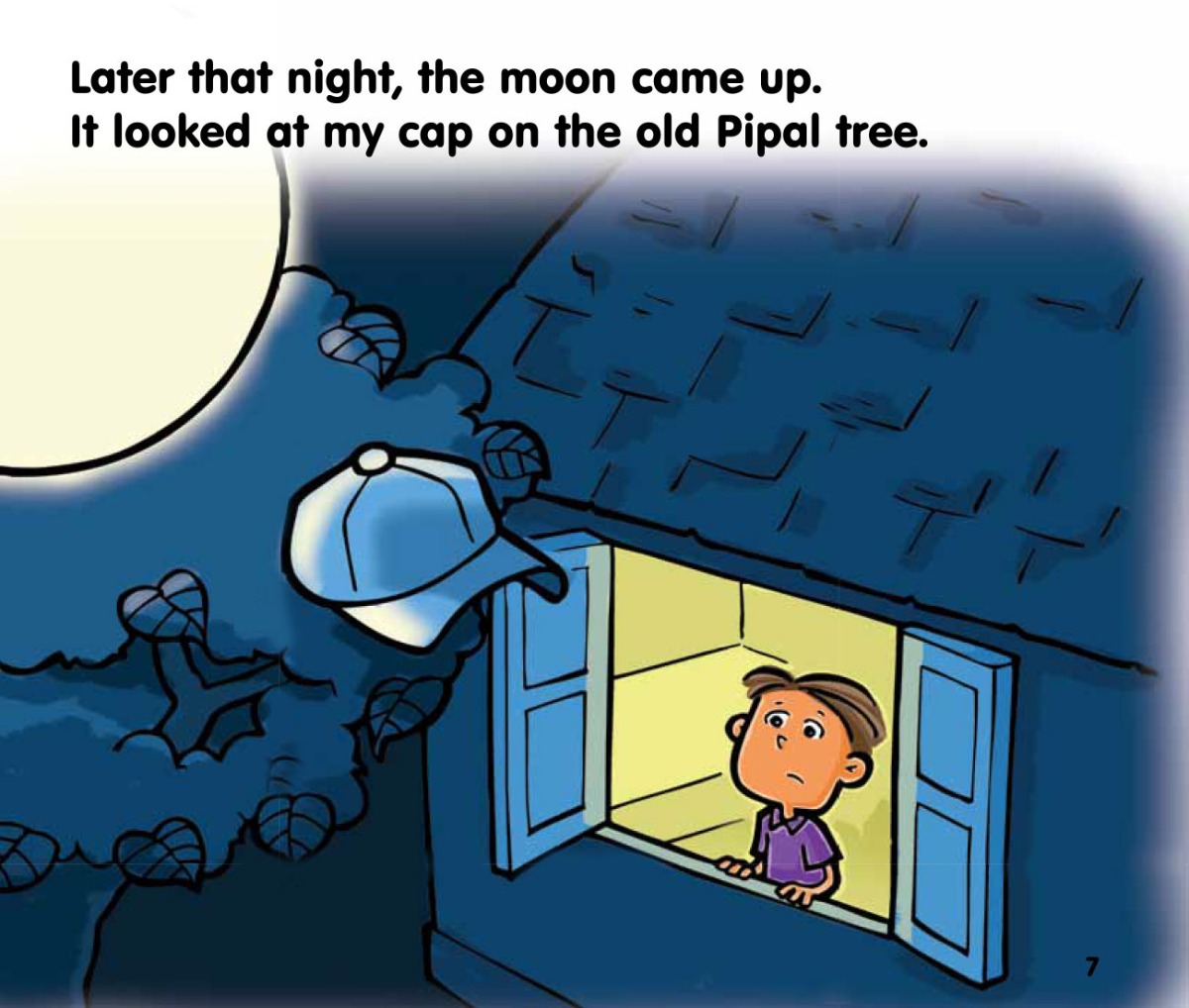 Truyện thai giáo tiếng Anh (Thai giáo ngoại ngữ): The Moon and the Cap