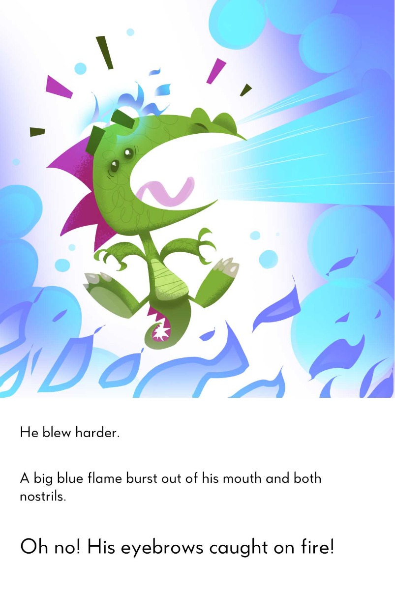 Truyện thai giáo tiếng Anh (Thai giáo ngoại ngữ): The Dragon Who Couldn’t Puff