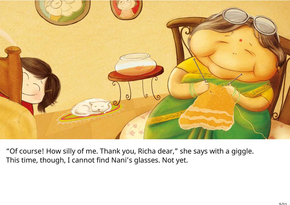 Truyện thai giáo tiếng Anh (Thai giáo ngoại ngữ): Grandma’s Glasses