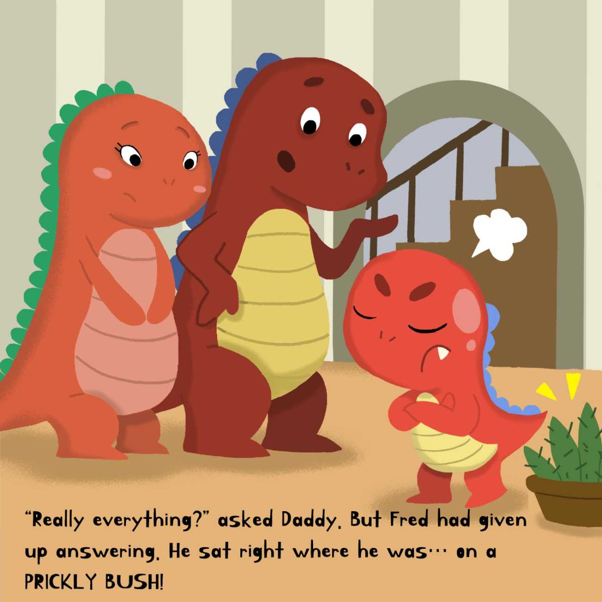 Truyện thai giáo tiếng Anh (Thai giáo ngoại ngữ): Angry Little Dinosaur