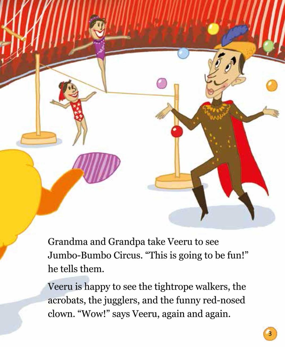 Truyện thai giáo tiếng Anh (Thai giáo ngoại ngữ): Veeru Goes to the Circus