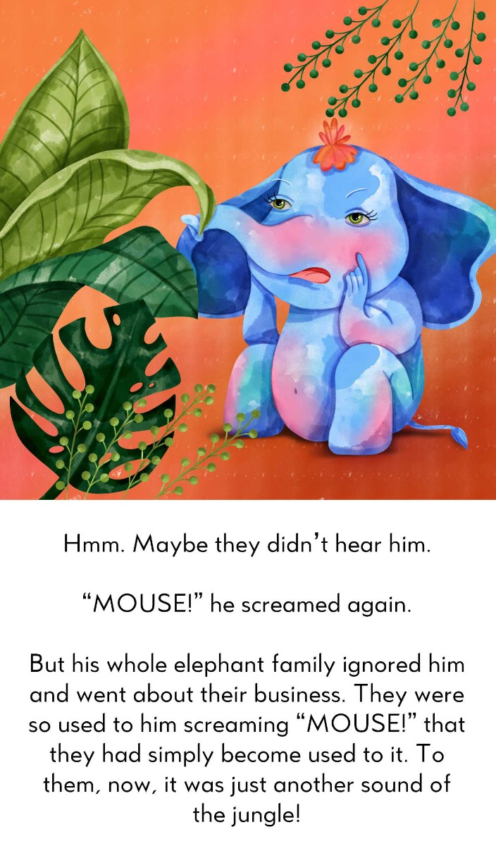 Truyện thai giáo tiếng Anh (Thai giáo ngoại ngữ): The Elephant Who Cried Mouse!