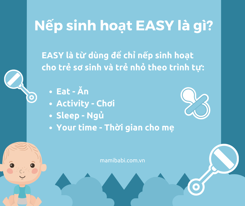 Lịch sinh hoạt EASY theo độ tuổi đầy đủ nhất cho bé từ 0 - 48 tháng