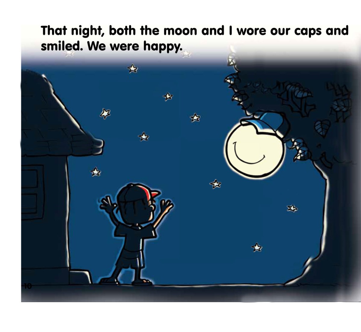 Truyện thai giáo tiếng Anh (Thai giáo ngoại ngữ): The Moon and the Cap